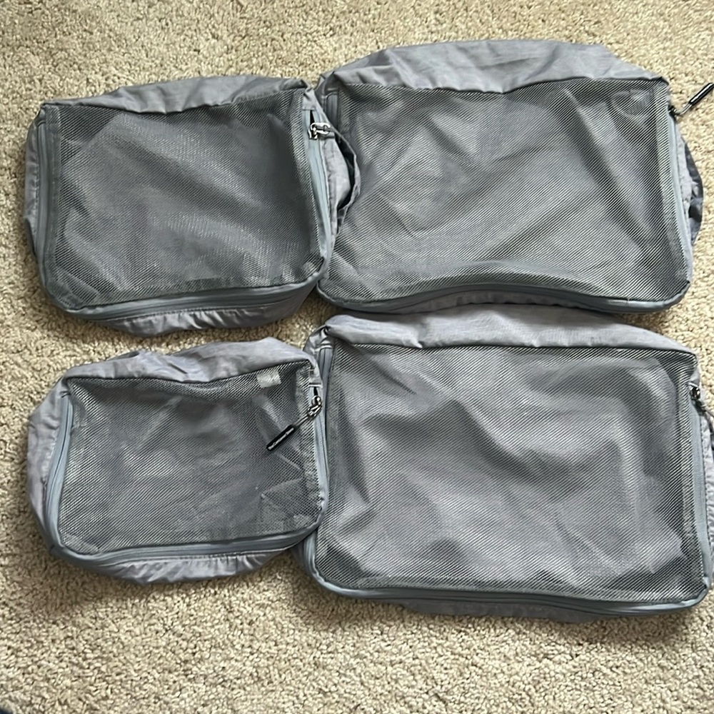 The Container Store Packable Cubes. 2 Large, 1 Medium, 1 Small